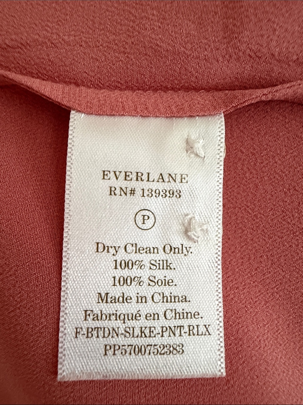 Everlane đ¸ Clean Silk Relaxed Shirt â˘Pink ⢠Size 2 - Picture 13 of 13